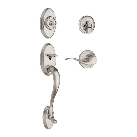 Kwikset SN Shelburne Handle Set 800SEXTNL 15 SMT CP